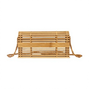 Bolsos de Mano Tejidos a Mano de Bambú, Estilo Bohemio, con Forro de Poliéster, para Mujer, Ideales para Viajes, Venta al Por Mayor - Product Image 2