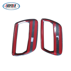 2 PCS Évent de capot de voiture en fibre de carbone véritable pour les nouveaux évents de capot Mustang 2018-2021 - Product Image 5