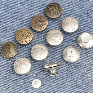 Bouton magnétique pour jean, métal rond, style classique, finition polie, réutilisable, réglable, pour pantalons en denim - Product Image 3