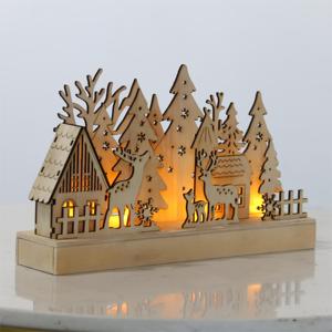 2024 New Item 6L Warm White <b>LED</b> MDF Deer and <b>Tree</b> Light for Christmas Holiday Party Decoration - Product Image 2