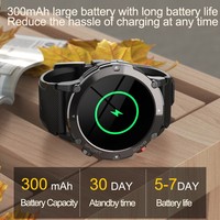 C21 Rugged Men Smart Watch 3ATM impermeabile Sport Fitness Tracker BT Call Smartwatch 2023 per Android IOS Outdoor