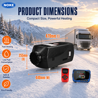 Chauffage au diesel 2KW KD-F-D1 pour camion, voiture, fourgonnette, camping-car avec panneau de commande LCD et télécommande