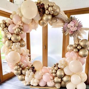 Kit Arco di Palloncini Oro Sabbia Retrò di Lusso, Set Decorativo per Feste di Compleanno, Palloncini con Coriandoli per Eventi e Sfondi per Feste - Product Image 1
