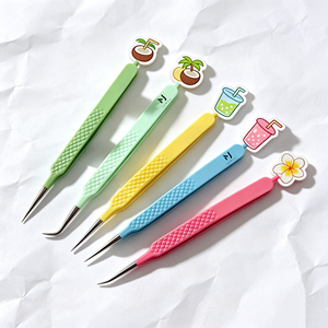 <span class=keywords><strong>Pinzas</strong></span> <span class=keywords><strong>de</strong></span> Precisión para Extensión <span class=keywords><strong>de</strong></span> Pestañas con Logotipo Personalizado Gratuito, <span class=keywords><strong>Pinzas</strong></span> para Pestañas <span class=keywords><strong>de</strong></span> Volumen Clásico con Punta <span class=keywords><strong>de</strong></span> Fibra - Product Image 1