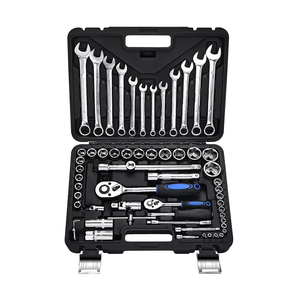 61-teiliges Home Tool <span class=keywords><strong>Kit</strong></span> Set Autowerk statt Mechanisches Werkzeugset OEM-unterstütztes Gehäuse <span class=keywords><strong>Hand</strong></span> metalls chl üssel Kfz-Werkzeugs atz - Product Image 1