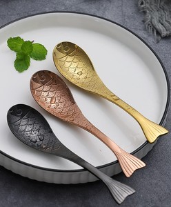 Thiết Kế Mới Koi Cá Biển Đại Dương Thép Không Gỉ Muỗng Cà Phê Mini Tea Spoon <span class=keywords><strong>Ice</strong></span> <span class=keywords><strong>Cream</strong></span> Spoon - Product Image 6