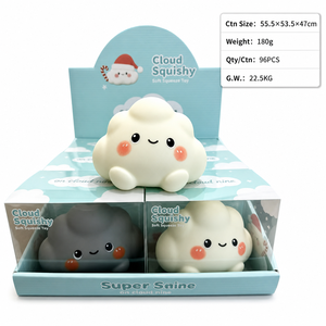 Jouet Squishy Géant Père Noël de Noël, Boîte de Présentation 12 Pièces, Doux à Presser, Unisexe, Matériau TPR, À partir de 5 Ans, Cadeaux de Fête - Product Image 2