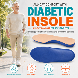 Semelle orthopédique confortable sans couture à 3 couches thermoformable pour le sport, avec soutien de la voûte plantaire, anti-frottement, soulagement de la douleur, pour pieds diabétiques – Prix usine - Product Image 1