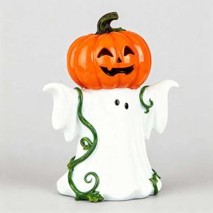 Artesanía en Resina - Decoración de Halloween (Árbol de Calabazas/<span class=keywords><strong>Fantasma</strong></span>/Gato Bruja) Estatuilla Personalizada para el Hogar, Fiesta, Adorno Espeluznante - Product Image 1