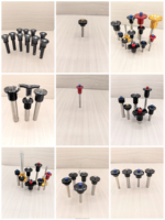 Pin Pegas Berlubang Diameter Kepala 16mm Pin Pengunci Beralas Aksesori Peralatan Pengunci Cepat/Penghubung
