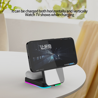 Station de charge sans fil magnétique pliable 3 en 1 à vente rapide pour téléphone portable, chargeur de bureau à charge rapide
