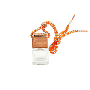 8ml Refillable Empty Square Glass <b>Car</b> Hanging Pendant Fragrance Perfume Aromatherapy <b>Diffuser</b> Bottle With Silver Metal Cap - Product Image 6