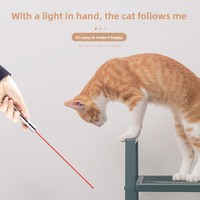 Pointeur laser et lampe torche 3-en-1 moderne rechargeable par USB-C en acier inoxydable avec lumière UV pour chats - Jouet interactif pour animaux de compagnie