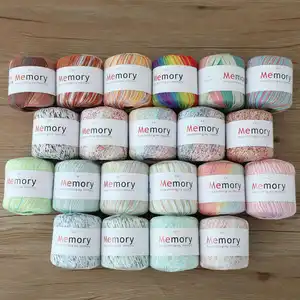 Knitting Socks Yarn Organic Cotton Yarn 100% Combed Ring Spun 8ply Cotton Yarn For Crochet Hand Knitting Ring Fancy Color