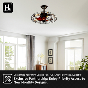 20 inch industrial style modern bedroom decoration <b>remote</b> <b>control</b> with 6-speed fan and <b>light</b> - Product Image 5