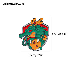 96 Estilos de Broches DIY de Metal para Manualidades DRAGON BALL Son Goku <span class=keywords><strong>Vegeta</strong></span> Shenron Trunks Broli, Joyería de Solapa de Aleación, Broche de Anime - Product Image 5