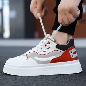<strong>Men's</strong> Casual Walking Shoes Fashion Sneakers For <strong>Men</strong> White Red <strong>Grey</strong> Sport Comfortable Breathable <strong>Leather</strong> <strong>Trainers</strong> - Product Image 4
