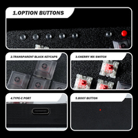 Controlador Flatbox Mini HitBox SOCD, Joystick con Interruptor Cherry RGB, Teclado para Juegos para PC/PS4/PS3/Switch