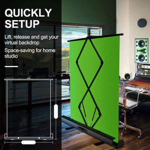 Khuyến Mại Key Bảng Điều Chỉnh Thấp Moq Ảnh <span class=keywords><strong>Studio</strong></span> Đóng Mở Xách Tay Màu Xanh Lá Cây Nền Màu Xanh Lá Cây Màn Hình Backdrop - Product Image 2