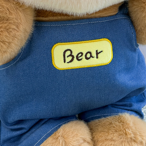 Venta al por mayor de fábrica: Oso de peluche de pie, creativo, estilo vaquero, marrón, suave, regalo para compañeros de trabajo - Product Image 5