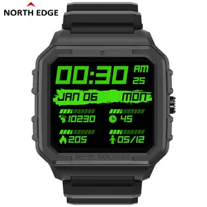 NORTH EDGE Outdoor heart rate blood oxygen message push 580mAh long standby BT5.0 GPS smart watch for IOS and Android ALPHA pro