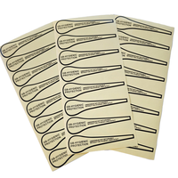 Autocollants transparents compostables pour maillots de bain, étiquettes personnalisées pour vêtements, pour l'emballage de bikinis et de sous-vêtements