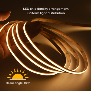 Tira de LED COB de 8 mm para PCB, Cortable en Cualquier Punto, DC12V/24V, Corte Libre, Flexible, Fácil Instalación, Apta para Aplicaciones Lineales y Curvas - Product Image 5