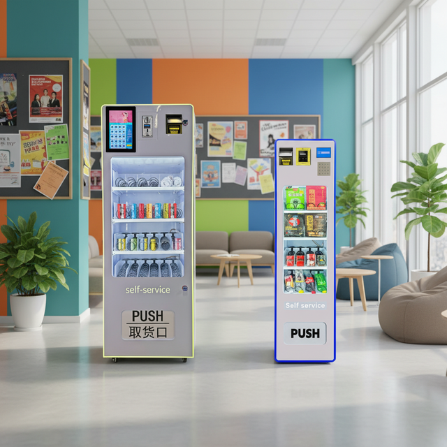 Mini Tabletop Vending Machine Automatic Self Service Snack Dispenser for Office Hotel