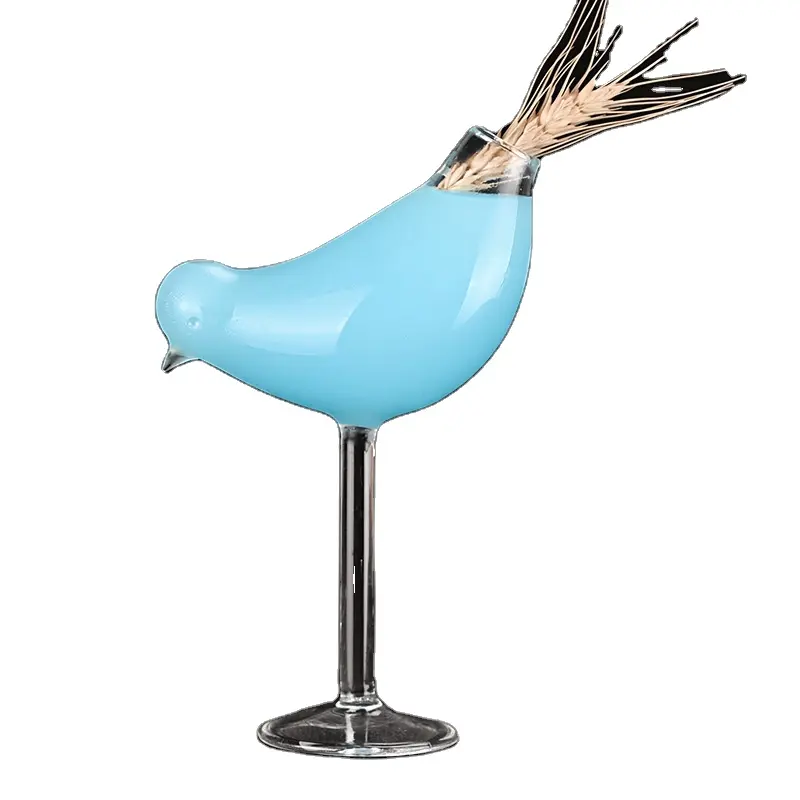Amazon en çok satan yaratıcı birdie şekilli kokteyl cam kuş cam kokteyl shaker