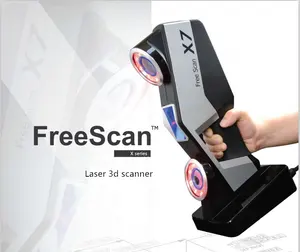 딜러 가격 레이저 3D 스캐너 재고 높은 정확도 0.01mm 해상도 Freescan x5 x7 빛나는 3d 스캐닝