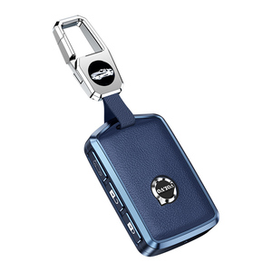 Custodia Protettiva in Lega di Alluminio per Chiavi Auto <span class=keywords><strong>Volvo</strong></span> <span class=keywords><strong>XC40</strong></span> V60 V90 XC60 XC90 S60 con Portachiavi e Accessori - Product Image 3