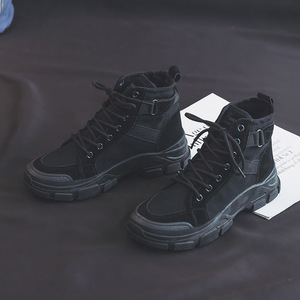 Zapatillas <span class=keywords><strong>de</strong></span> Lona Versátiles para Mujer, Estilo Caballero, <span class=keywords><strong>de</strong></span> Caña Alta con Tubo Corto, Transpirables, con Punta Cerrada, <span class=keywords><strong>Botas</strong></span> <span class=keywords><strong>de</strong></span> Senderismo para Verano y Otoño - Product Image 2