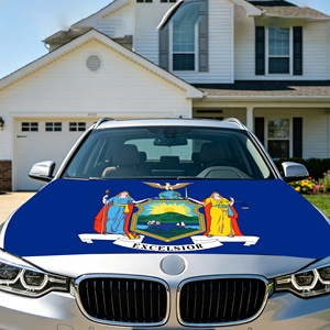 Funda para Capó de Coche con Bandera del Estado de Nueva York, Sublimada, de Spandex y Poliéster, Personalizada, para Exteriores - Product Image 5