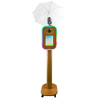 Nuevo Kiosco de Fotos con Anillo de Luz para iPad y DSLR, con Acabado de Madera, para Alquiler en Eventos y Pequeños Negocios