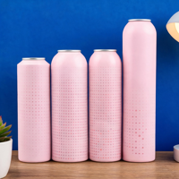 Bombe aérosol vide en aluminium multicolore avec impression offset, personnalisable pour parfums, sprays corporels et produits cosmétiques