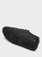 Sepatu Sneakers Kulit Hitam Klasik Tali Sepatu Nyaman Kasual untuk Jalan-Jalan Pria Wanita Unisex Harga Pabrik Grosir Custom OEM ODM