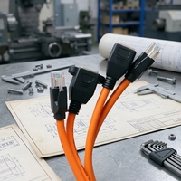 Câble d'extension industriel RJ45 KRONZ haute flexibilité Cat7 Cat8 Femelle vers Mâle à verrouillage par vis 10 Gbit/s Cordon réseau blindé