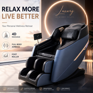 Fauteuil de massage Shiatsu 4D de luxe OEM/ODM Mostar My-657 avec spa pour les pieds, fonction zéro gravité et musique – Le meilleur de Chine - Product Image 1