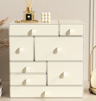 Tiroir en plastique organisateur bureau organisateur salle de bain boîte de rangement cosmétique empilable école maison bureau organisateur blanc