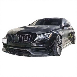 Nouvelle Fourniture d'Usine : Spoiler de Pare-chocs Avant Style B pour Mercedes Classe C W205 <span class=keywords><strong>C63</strong></span> Coupé, Lèvres Avant en Carbone - Product Image 1