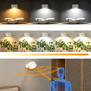 Black Cordless Rechargeable Wall Spotlight, PIR <b>Motion</b> <b>Sensor</b> <b>LED</b> <b>Light</b>, Remote Control Picture & Art Lamp - Product Image 4