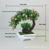Plante artificielle en pot petit arbre fausse verdure pot en plastique maison bureau décoration de mariage écologique longue durée floral