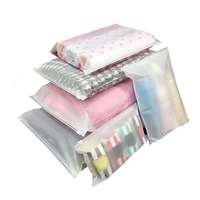 Petit sac à fermeture éclair biodégradable en plastique PE givré avec impression de logo personnalisé pour l'emballage de bijoux