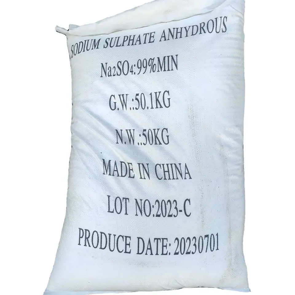 Solfato di sodio cinese del produttore 99% solfato di sodio anidro con il migliore prezzo