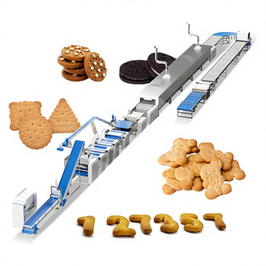 Équipement de production de biscuits et de gâteaux pour animaux de compagnie, ligne de production de biscuits pour le <span class=keywords><strong>petit</strong></span>-déjeuner et de craquelins aux légumes, formage et cuisson - Product Image 1