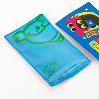 Câble USB laminé transparent à fermeture éclair avec impression personnalisée Bolsas mini sacs en plastique mylar holographique pour emballage de coque de téléphone portable