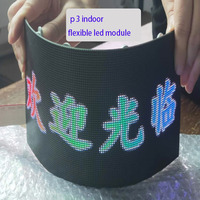P3P4 Module LED intérieur doux incurvé Flexible affichage Led pour affichage numérique et affichages