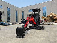 Mini-excavatrice sur chenilles Kubato QD18 avec moteur EPA 1.8T |   Excavatrice de construction certifiée CE avec engrenage et moteur de godet de 0,02 m