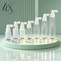 Flacon pulvérisateur portable transparent de 150 ml en forme de nez d'éléphant, distributeur cosmétique à pression continue de 200 ml à brume fine pour lotion et shampoing