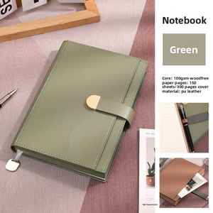 Custom Logo A5 Minimalist Hardcover Business Notebook Professional Work Journal for Office Meetings Elegant Business Gift Set - Product Image 4